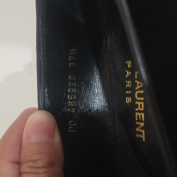 ❤️ SAINT LAURENT VELVET HEART LOAFER FLATS - Picture 12 of 15